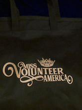 Load image into Gallery viewer, Tote Bag Large Black with Glitter MVA Logo
