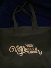 Load image into Gallery viewer, Tote Bag Large Black with Glitter MVA Logo
