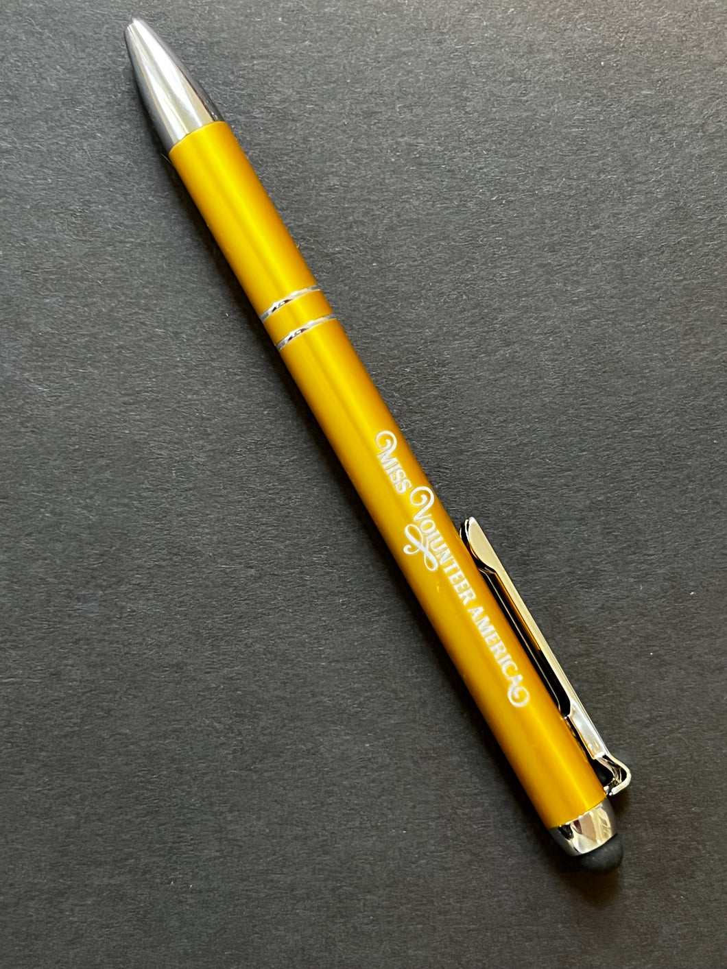 Pen Gold Ball Point Writing Pen MVA Logo