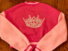 Load image into Gallery viewer, Jacket Pink Varsity Cropped
