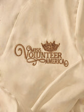 Load image into Gallery viewer, Robe White with embroidered Miss Volunteer America Crown
