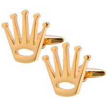 Load image into Gallery viewer, Mens 5 Point Crown Cufflinks
