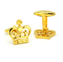 Load image into Gallery viewer, Mens King&#39;s Crown Cufflinks
