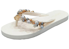 Load image into Gallery viewer, Flip Flops- crown jeweled
