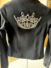 Load image into Gallery viewer, Jacket- Black Zip-Up Crown Jacket
