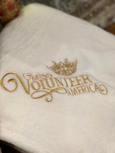 Load image into Gallery viewer, Blanket Ultra Plush Embroidered with MVA Logo in Winter White
