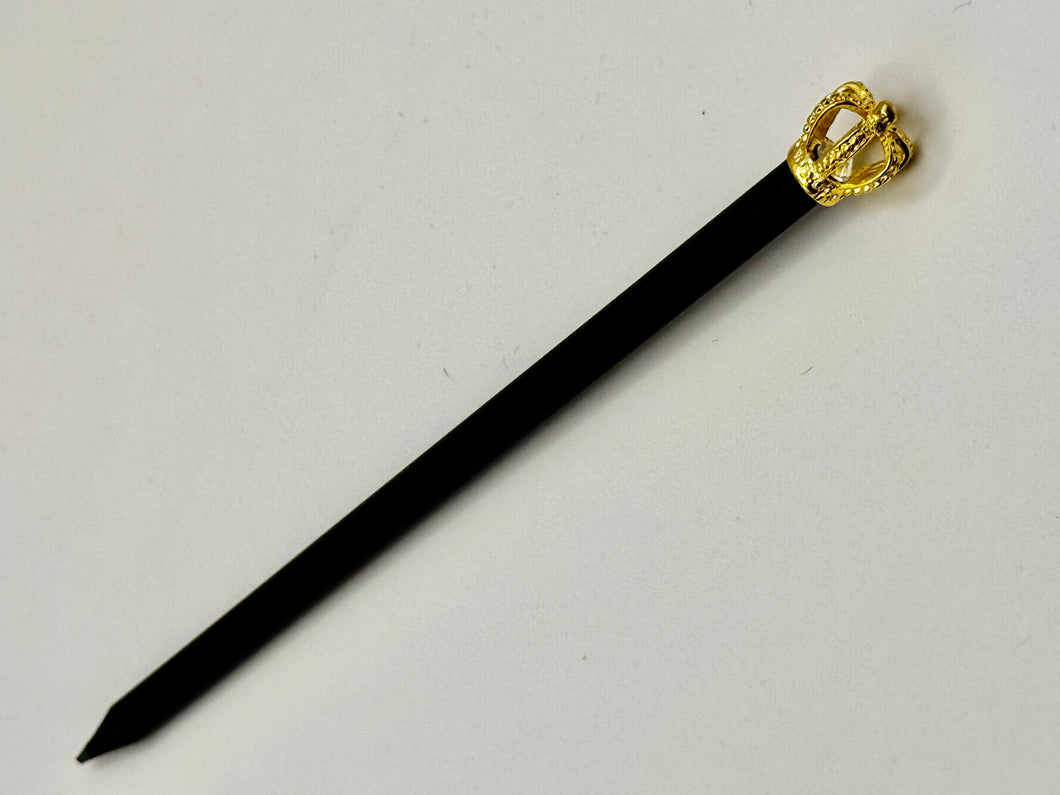 Pencil topped with Gold Crown