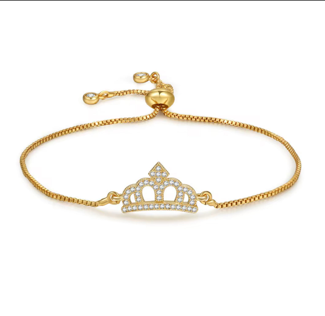 Bracelet Gold Crown Chain Bracelet
